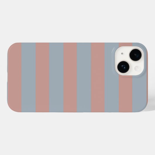 Millennial roze en ijsblauwe kleur blokstrepen Case-Mate iPhone case (Achterkant (horizontaal))