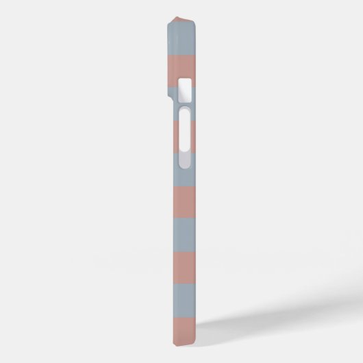 Millennial roze en ijsblauwe kleur blokstrepen Case-Mate iPhone case (Achterkant / Links)