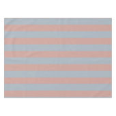 Millennial roze en ijsblauwe kleur blokstrepen tafelkleed (Voorkant (Horizontaal))