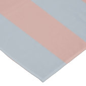 Millennial roze en ijsblauwe kleur blokstrepen tafelkleed (Gekanteld)