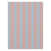 Millennial roze en ijsblauwe kleur blokstrepen tafelkleed (Voorkant)