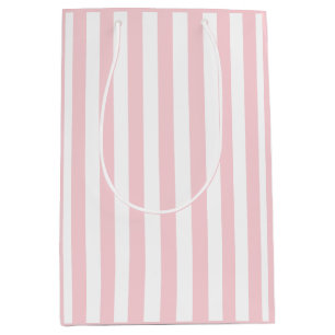 Millennial Roze en Witte Streep Medium Cadeauzakje