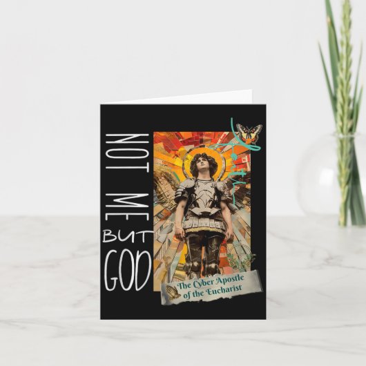 Millennial Saint The Eucharist Not Me God Premium Kaart (Voorkant)