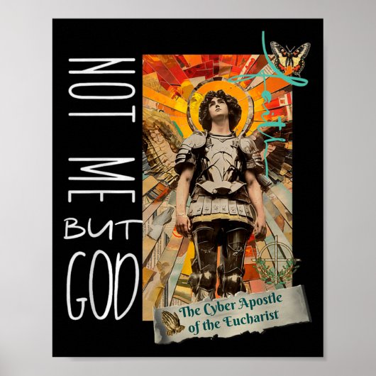 Millennial Saint The Eucharist Not Me God Premium Poster (Voorkant)