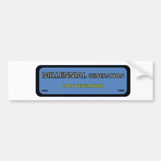 MILLENNIAL sticker (Voorkant)