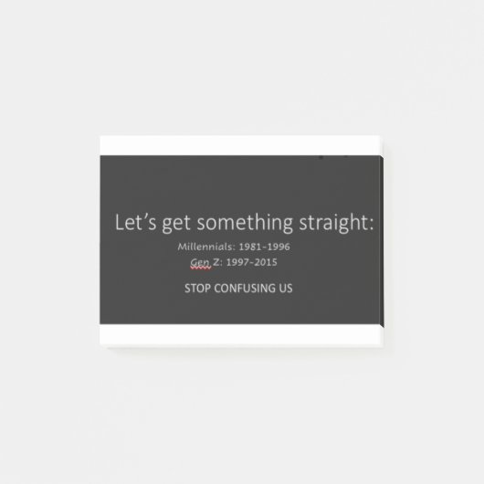 Millennials en Gen Z Post-it® Notes (Voorkant)