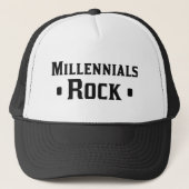 Millennials Rock Trucker Pet (Voorkant)