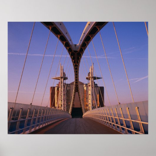 Millennium Bridge, Lowry Centre, Salford Poster (Voorkant)