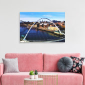 Millennium Bridge Newcastle UK Photo Canvas Afdruk (Insitu (Woonkamer))