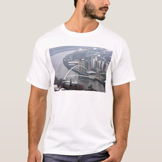 Millennium Bridge Newcastle upon Tyne T-shirt (Voorkant)