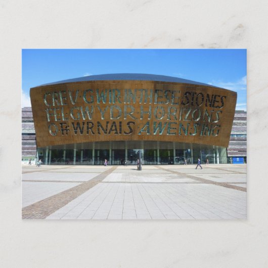 Millennium Center, Cardiff, Wales Briefkaart (Voorkant)