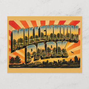 Millennium Park Chicago Oevertuin Kunst Briefkaart