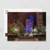 Millennium Park Spring Season Night Briefkaart (Voorkant / Achterkant)