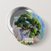 Millenniumjager van Zuid-Korea Ronde Button 7,6 Cm (Voorkant /achterkant)