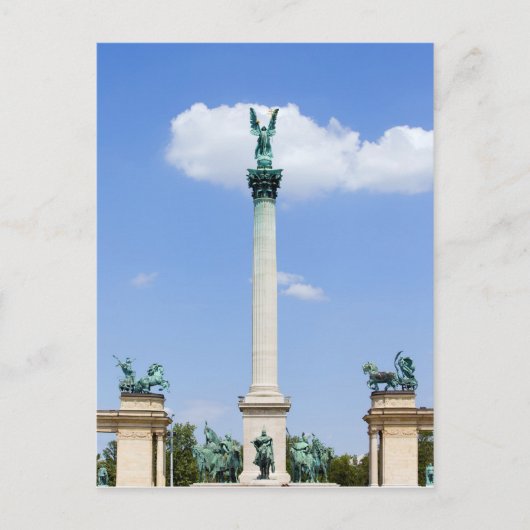Millenniummonument in Boedapest Briefkaart (Voorkant)