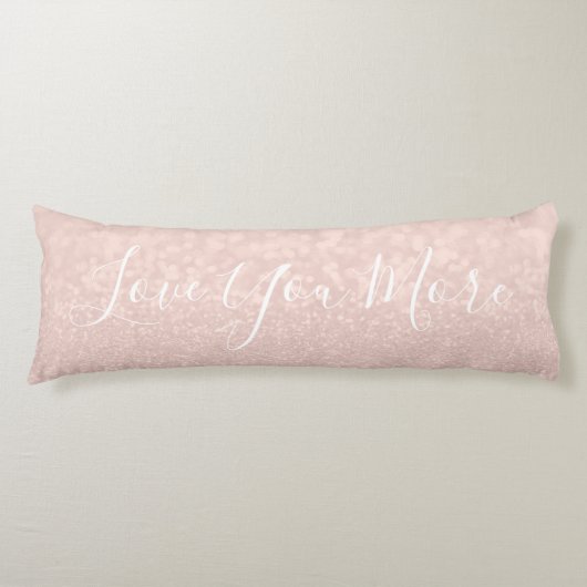 Millenniumroze liefde Meer Typografische citaten Lichaamskussen (Voorkant)