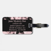 Millenniumroze Rozen met grote bloemen Bagagelabel (Achterkant horizontaal)