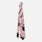 Millenniumroze Rozen met grote bloemen Stropdas (Achterkant)