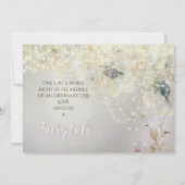 Millenniumroze sprookje Woodsy Mason Jar Wedding Kaart (Achterkant)