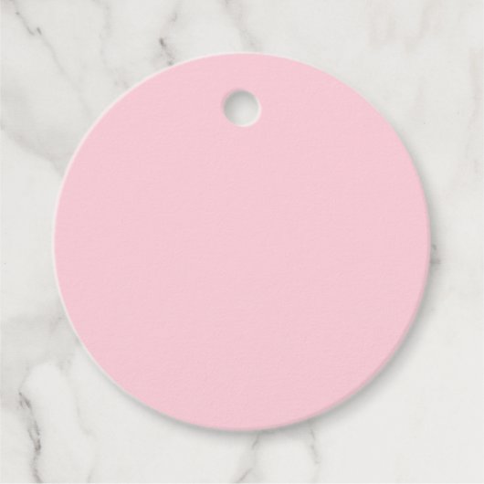 Millenniumroze vaste kleur bedankjes labels (Voorkant)