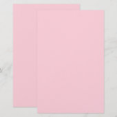 Millenniumroze vaste kleur briefpapier (Voorkant / Achterkant)