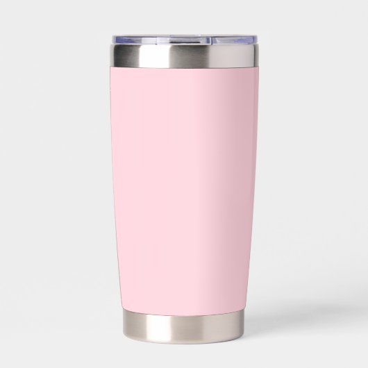 Millenniumroze vaste kleur geïsoleerde drinkbeker (Voorkant)