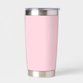 Millenniumroze vaste kleur geïsoleerde drinkbeker (Links)