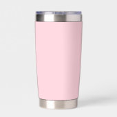 Millenniumroze vaste kleur geïsoleerde drinkbeker (Achterkant)