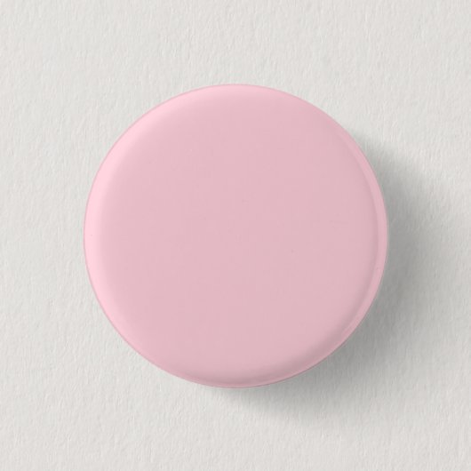 Millenniumroze vaste kleur ronde button 3,2 cm (Voorkant)