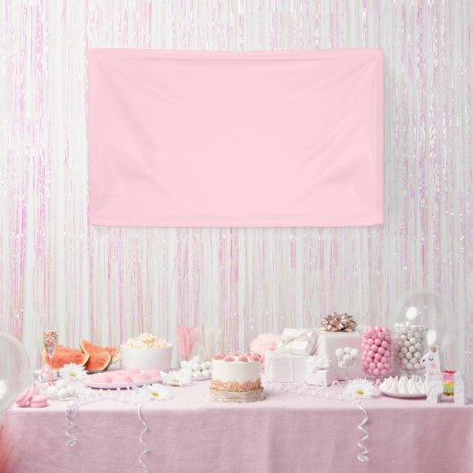 Millenniumroze vaste kleur spandoek (Feest)