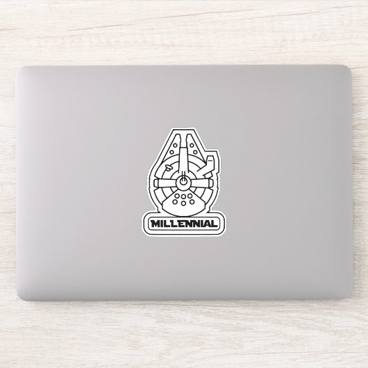 Millenniumruimteschip Sticker (Computer)