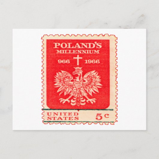 Millenniumstempel Polen Briefkaart (Voorkant)