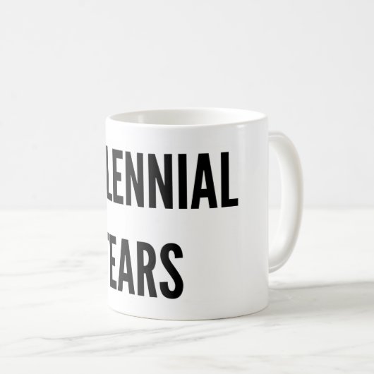 Millenniumtranen grappige kerstmok koffiemok (Voorkant rechts)