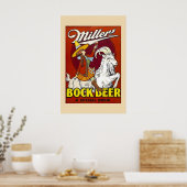 Miller - Bock Bier Een Speciale Brouwsel! Jaren '3 Poster (Keuken)