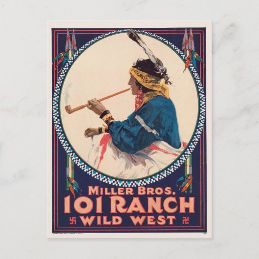 Miller Bros. 101 Ranch, Wild West Circus Poster Briefkaart (Voorkant)