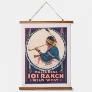 Miller Bros. 101 Ranch, Wild West Circus Poster Hangend Wandkleed