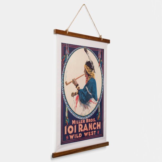 Miller Bros. 101 Ranch, Wild West Circus Poster Hangend Wandkleed (Gebogen)