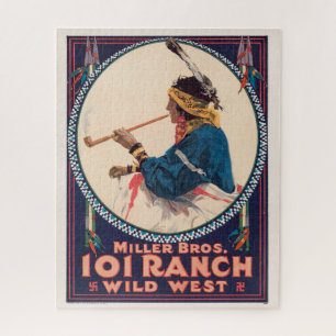 Miller Bros. 101 Ranch, Wild West Circus Poster Legpuzzel