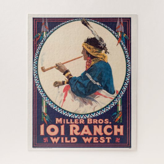 Miller Bros. 101 Ranch, Wild West Circus Poster Legpuzzel (Verticaal)