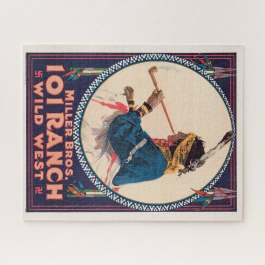 Miller Bros. 101 Ranch, Wild West Circus Poster Legpuzzel (Horizontaal)