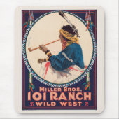 Miller Bros. 101 Ranch, Wild West Circus Poster Muismat (Voorkant)