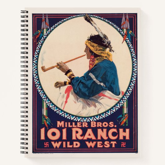 Miller Bros. 101 Ranch, Wild West Circus Poster Notitieboek (Voorkant)