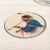 Miller Bros. 101 Ranch, Wild West Circus Poster Ronde Kartonnen Onderzetter (Gebogen)