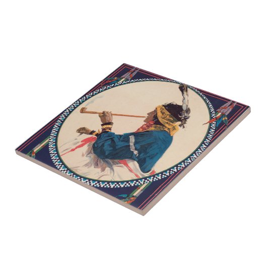 Miller Bros. 101 Ranch, Wild West Circus Poster Tegeltje (Zijkant)