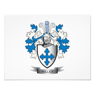 Miller Familie Crest Coat of Arms Foto Afdruk