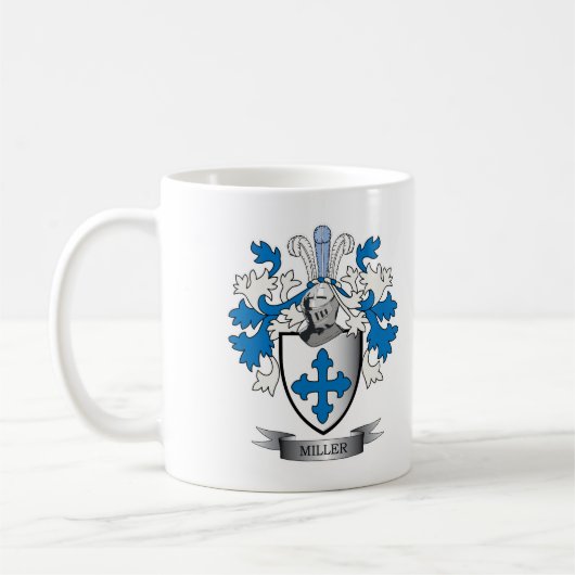 Miller Familie Crest Coat of Arms Koffiemok (Links)