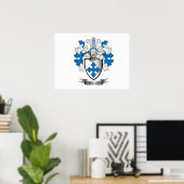 Miller Familie Crest Coat of Arms Poster (Thuiskantoor)