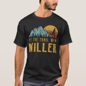 MILLER Familie die loopt - steek het spoor met MIL T-shirt (Voorkant)