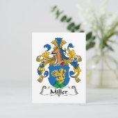 Miller Family Crest Briefkaart (Staand voorkant)