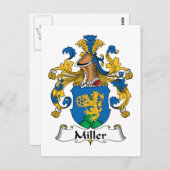 Miller Family Crest Briefkaart (Voorkant / Achterkant)